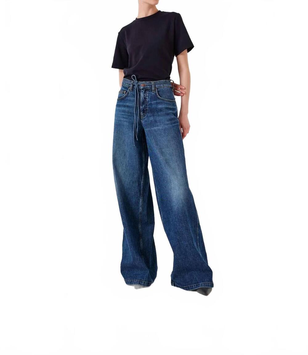 NEW SEVENTY + MOCHI bay wide leg jean in idaho vintage